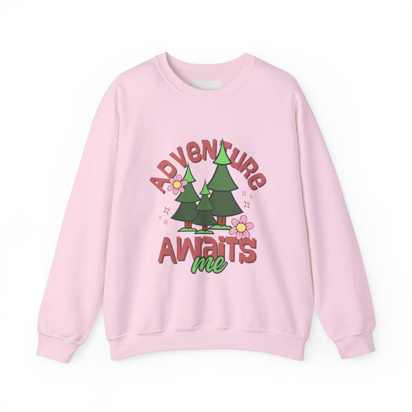 Bellymonk "Christmas Adventure Awaits" Sweatshirt (Sizes Available: S-5XL) (Colors Available: White | Sand | Ash | Light Blue | Light Pink | Royal | Cherry Red)