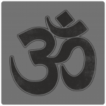 Om- White Print- Women’s relaxed v-neck t-shirt - Image 2