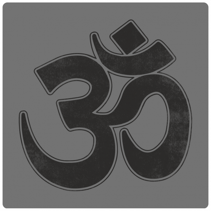 Om- White Print- Women’s relaxed v-neck t-shirt - Image 2