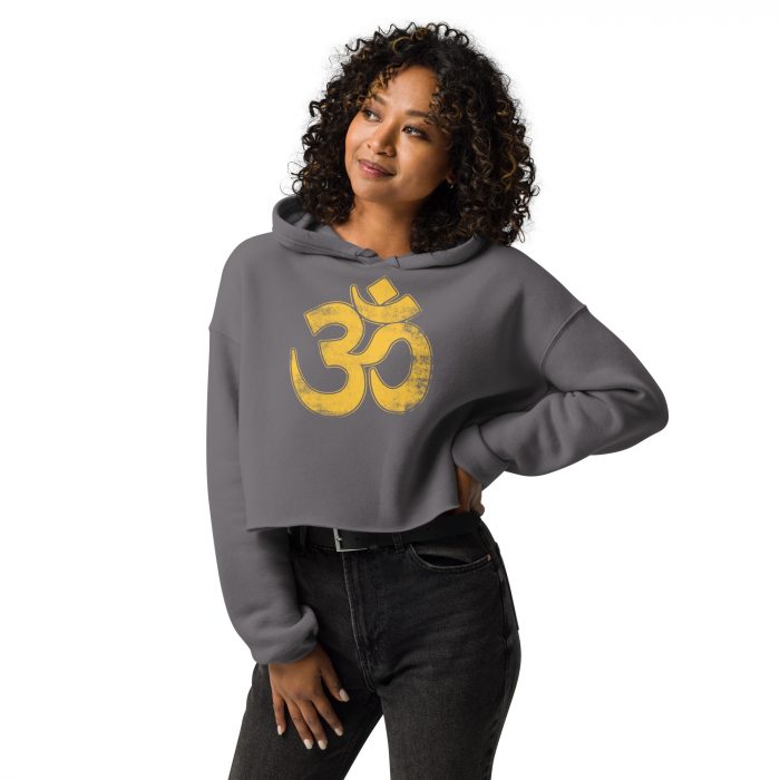 Om- Crop Hoodie - Image 3