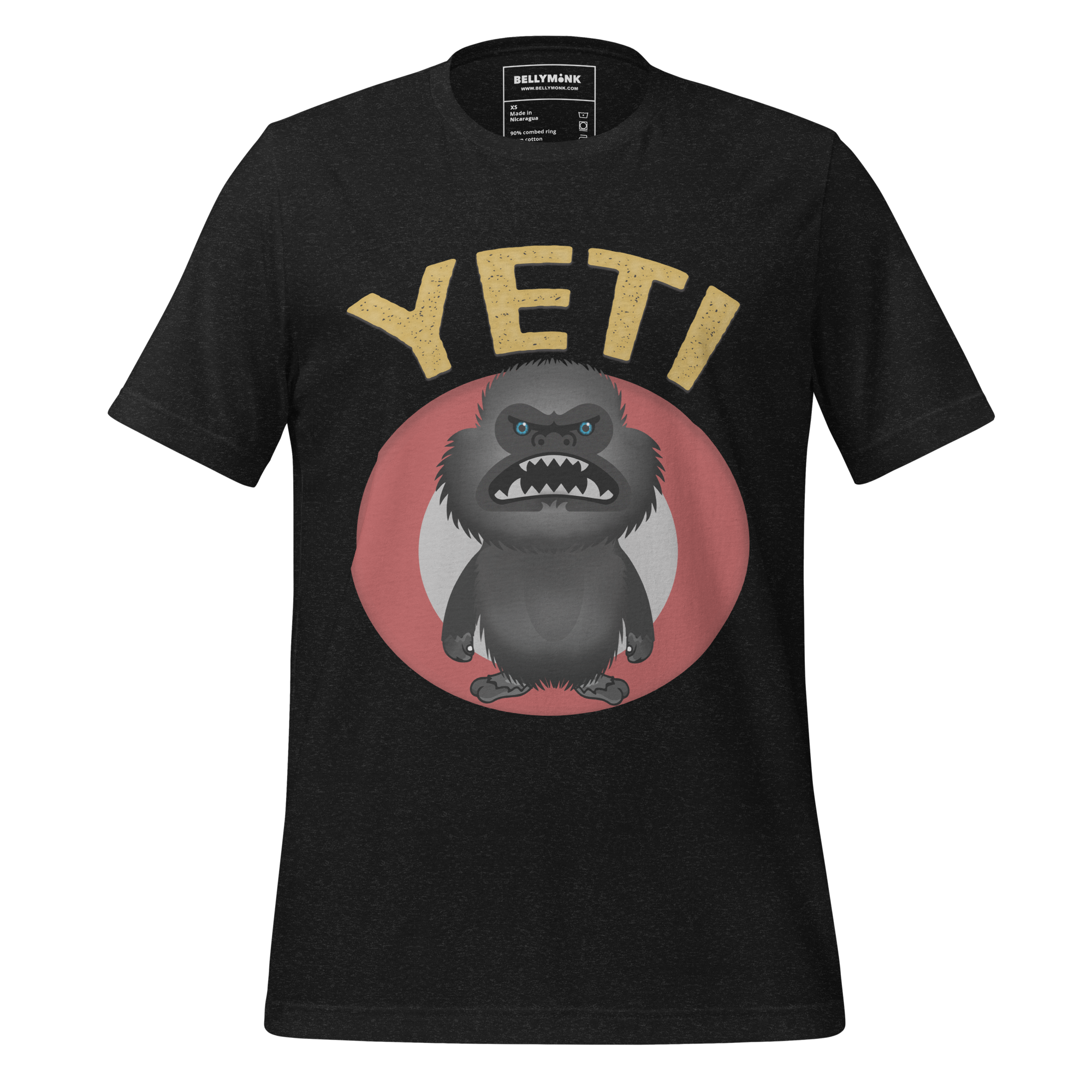 unisex-staple-t-shirt-black-heather-front-68b330e99c048.png Wicked Yeti- Unisex t-shirt - Image 1