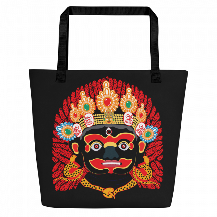 Kaal Bhairab- All-Over Print Large Tote Bag - Image 4