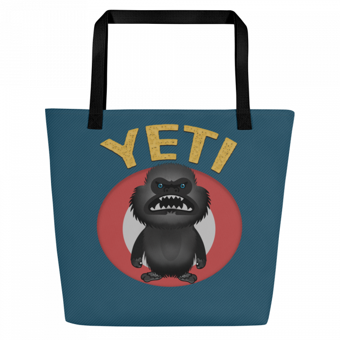 Wicked Yeti- All-Over Print Large Tote Bag - Image 5