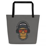 Jam Monkey- All-Over Print Large Tote Bag - Image 7