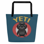Wicked Yeti- All-Over Print Large Tote Bag