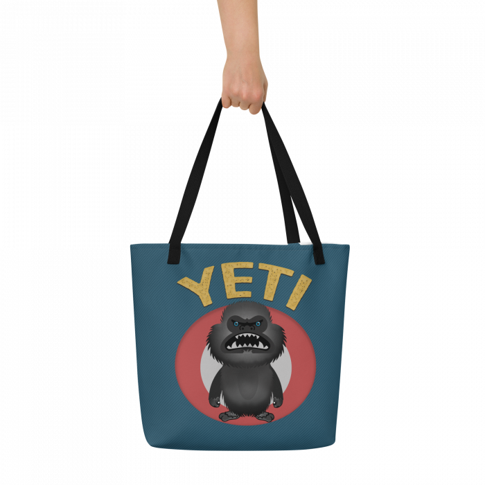 Wicked Yeti- All-Over Print Large Tote Bag - Image 4