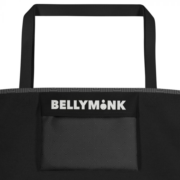 OM- White Print- All-Over Print Large Tote Bag - Image 6