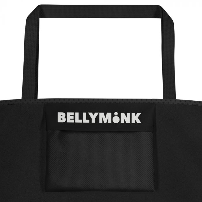 Wicked Yeti- Black- All-Over Print Large Tote Bag - Image 7