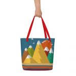 Mountain Calling- All-Over Print Large Tote Bag - Image 4