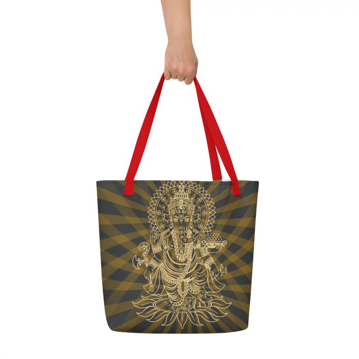 Ganesh- All-Over Print Large Tote Bag - Image 4