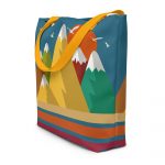 Mountain Calling- All-Over Print Large Tote Bag - Image 3