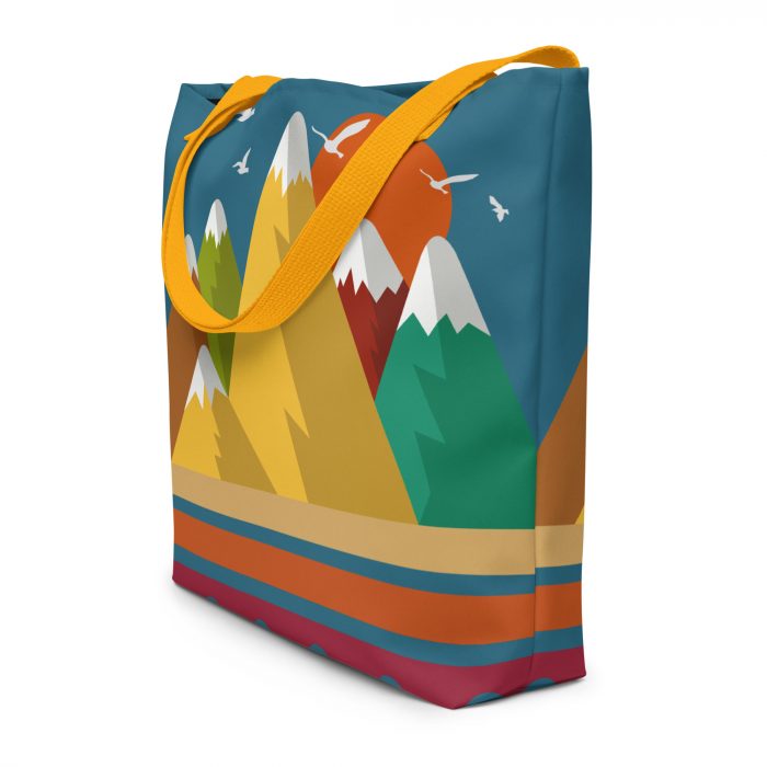 Mountain Calling- All-Over Print Large Tote Bag - Image 3