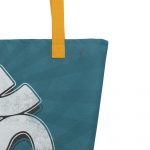 OM- Blue Print- All-Over Print Large Tote Bag - Image 5