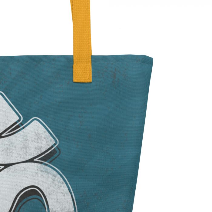 OM- Blue Print- All-Over Print Large Tote Bag - Image 5