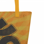 OM- Yellow Print- All-Over Print Large Tote Bag - Image 5