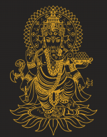 Ganesh- Yellow Print- Women's Relaxed T-Shirt - Image 2