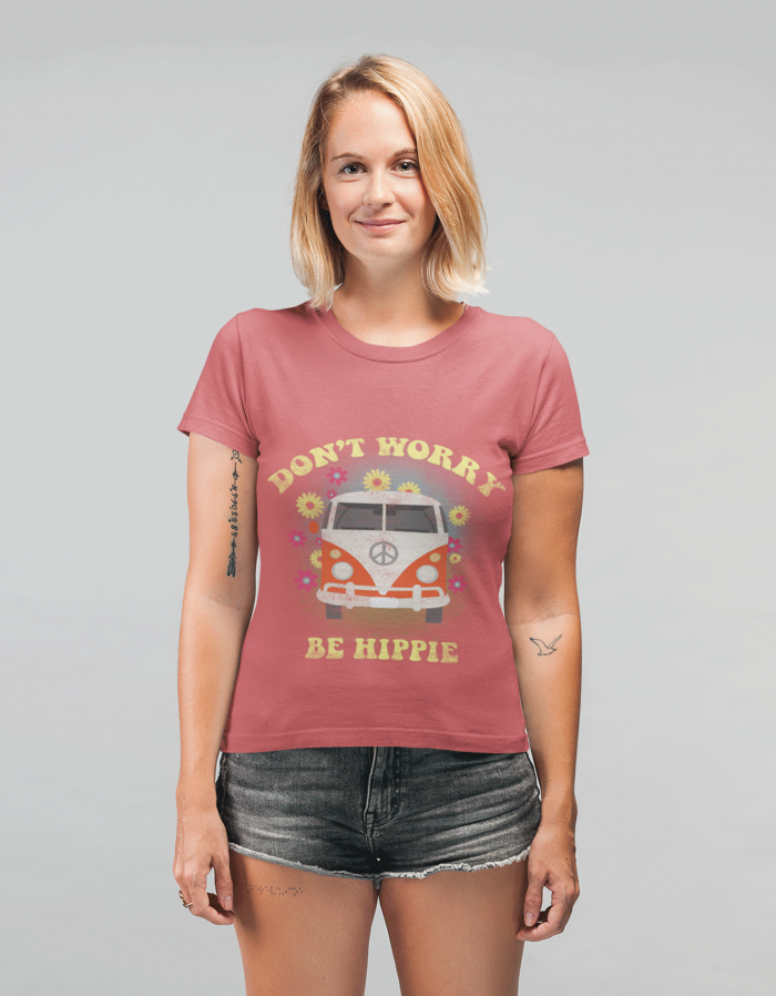 Be Hippie- Women's Relaxed T-Shirt - Image 3