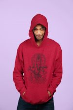 Ganesh- Black Print- Unisex Hoodie - Image 3