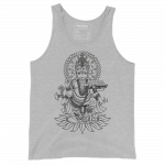 Ganesh- Black Print- Tank Top