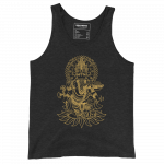 Ganesh- Gold Print- Tank Top