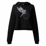Peaceful Vision- Women Crop Hoodie