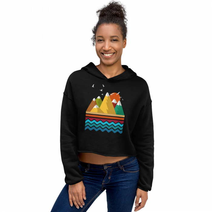 Mountain Calling- Women- Crop Hoodie - Image 2