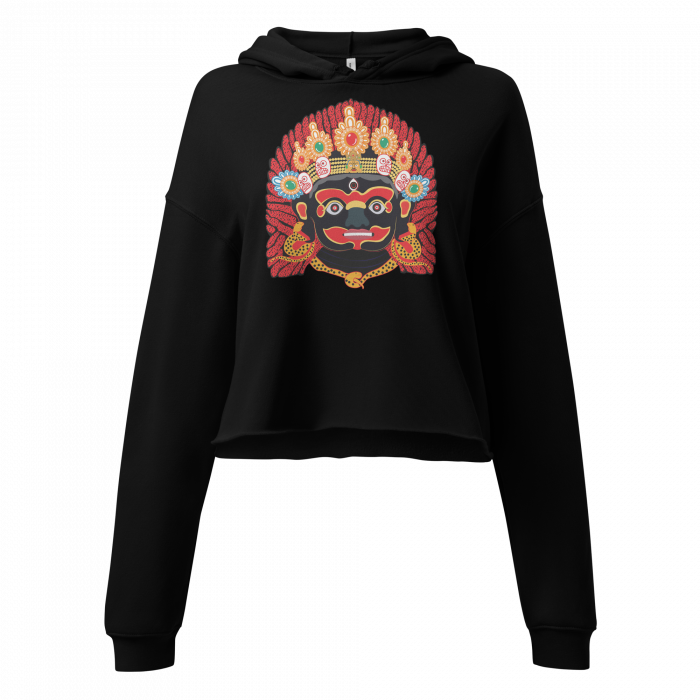 Kaal Bhairab- Women Crop Hoodie - Image 2