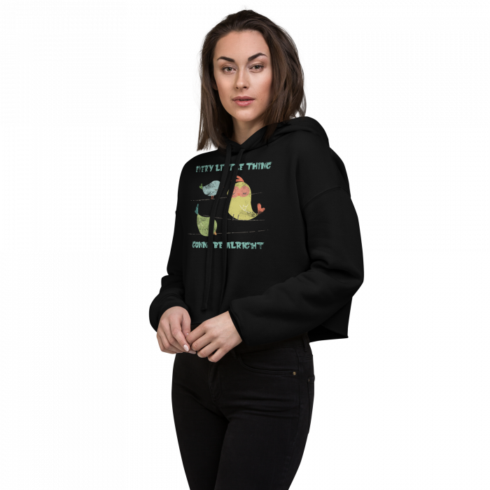 3 Little Birds- Women- Crop Hoodie - Image 2