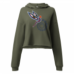 Peaceful Vision- Women Crop Hoodie - Image 2