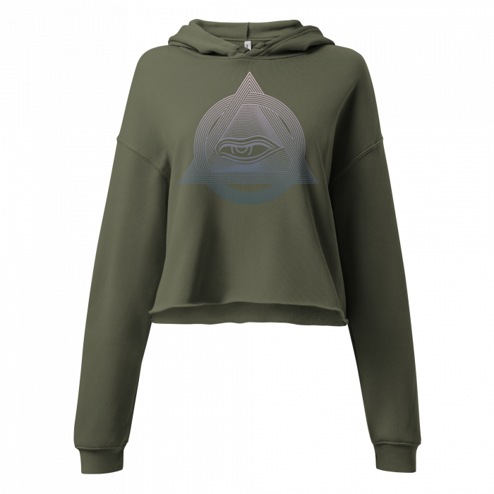 Third Eye Within- Women Crop Hoodie - Image 2