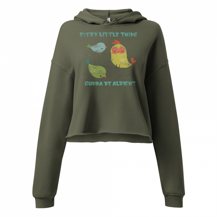 3 Little Birds- Women- Crop Hoodie - Image 3