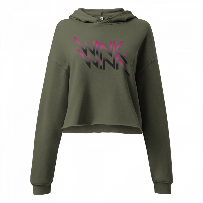 Wink Wink- Women-Crop Hoodie - Image 3