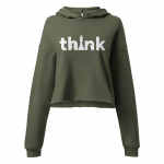 Think- Women Crop Hoodie