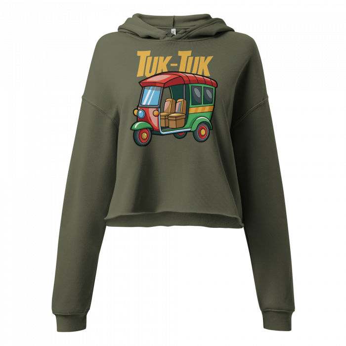 Tuk Tuk- Women Crop Hoodie - Image 3