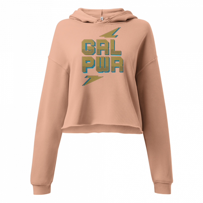 Girl Power- Women Crop Hoodie - Image 4