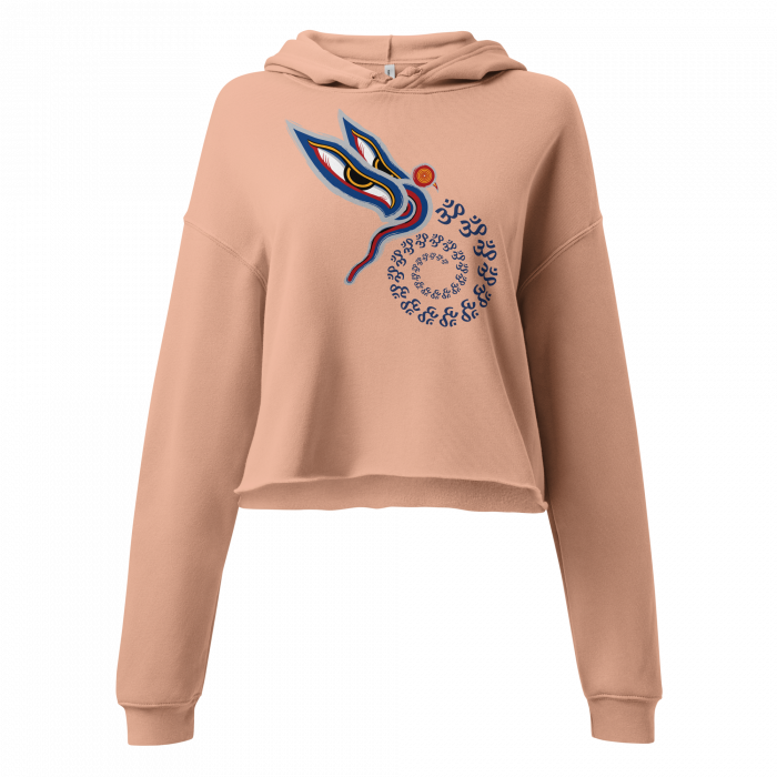 Peaceful Vision- Women Crop Hoodie - Image 4