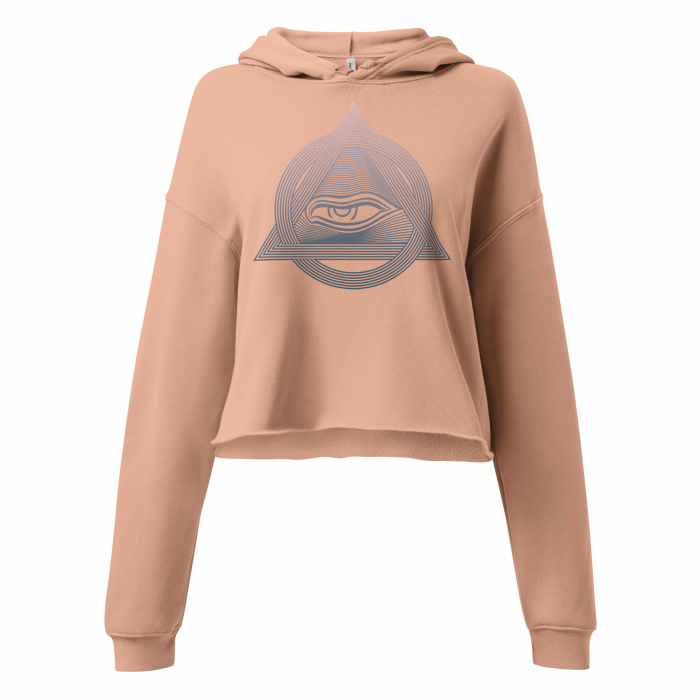 Third Eye Within- Women Crop Hoodie - Image 3