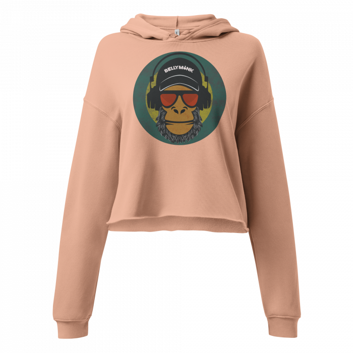Bellymonk Monkey- Women Crop Hoodie - Image 5