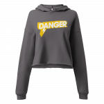 Danger- Women Crop Hoodie - Image 4