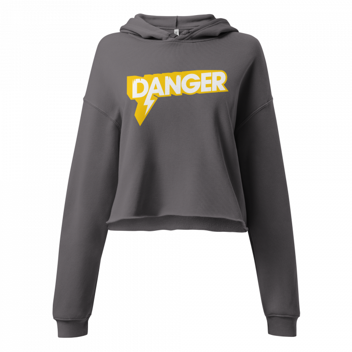Danger- Women Crop Hoodie - Image 4