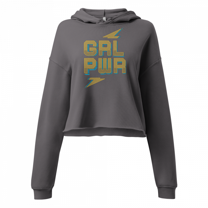 Girl Power- Women Crop Hoodie - Image 3