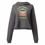 Be Hippie- Women Crop Hoodie - Image 3