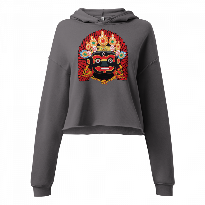 Kaal Bhairab- Women Crop Hoodie - Image 3