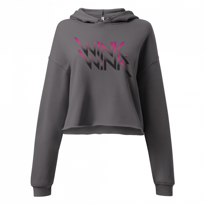 Wink Wink- Women-Crop Hoodie - Image 4