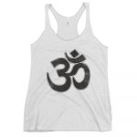 OM- Black Print- Women's Racerback Tank