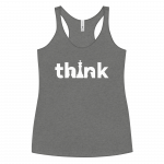 Think- Women's Racerback Tank - Image 6