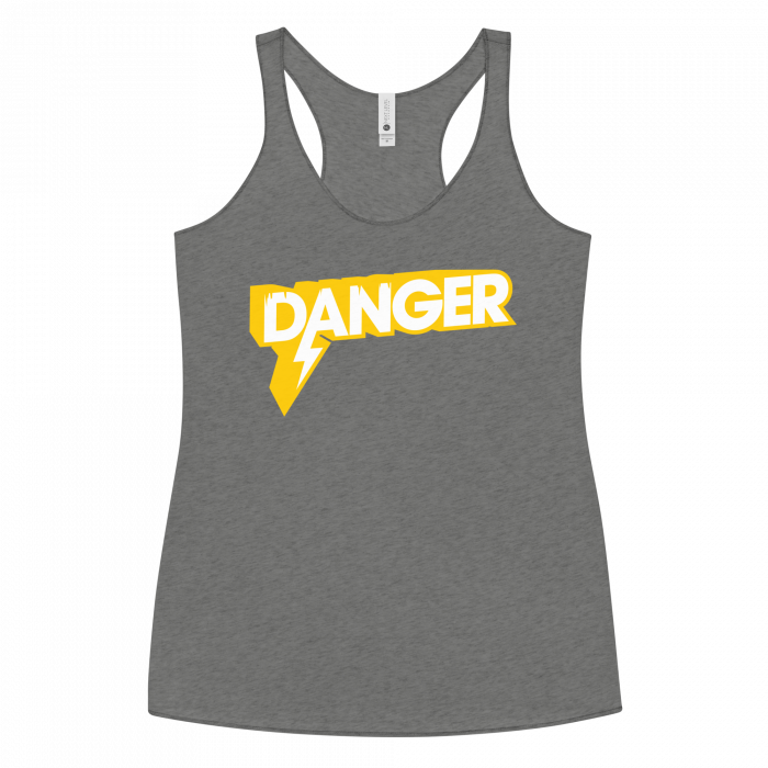 Danger- Women's Racerback Tank - Image 8