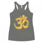 OM- Gold PrintWomen's Racerback Tank - Image 8