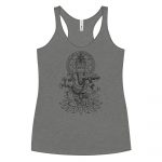 Ganesh- Black Print- Women's Racerback Tank - Image 8