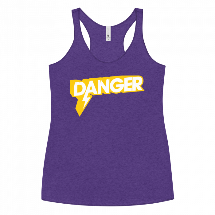 Danger- Women's Racerback Tank - Image 6